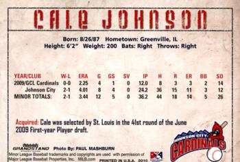2010 Grandstand Johnson City Cardinals #17 Cale Johnson Back