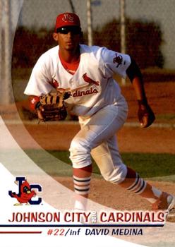 2010 Grandstand Johnson City Cardinals #19 David Medina Front