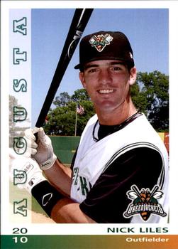 2010 Grandstand Augusta GreenJackets #NNO Nick Liles Front