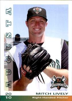 2010 Grandstand Augusta GreenJackets #NNO Mitch Lively Front