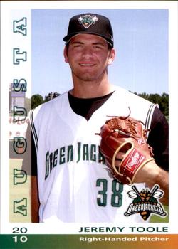 2010 Grandstand Augusta GreenJackets #NNO Jeremy Toole Front