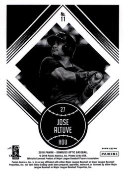 2018 Donruss Optic - Bronze #11 Jose Altuve Back