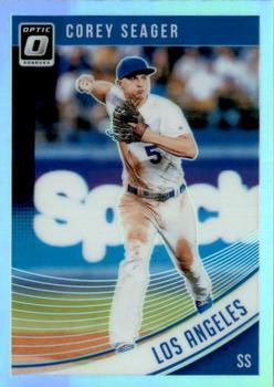 2018 Donruss Optic - Holo #124 Corey Seager Front