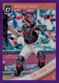2018 Donruss Optic - Purple #133 Buster Posey Front