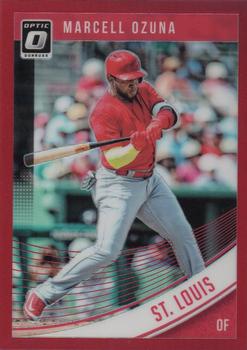 2018 Donruss Optic - Red #103 Marcell Ozuna Front