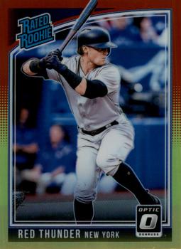 2018 Donruss Optic - Red and Yellow #33 Clint Frazier Front