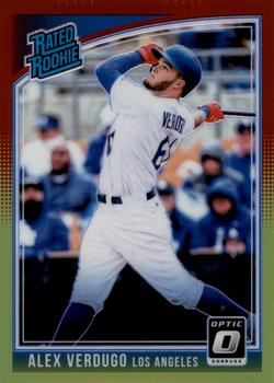 2018 Donruss Optic - Red and Yellow #45 Alex Verdugo Front