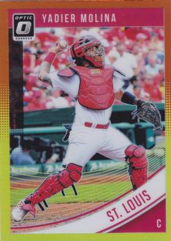 2018 Donruss Optic - Red and Yellow #142 Yadier Molina Front