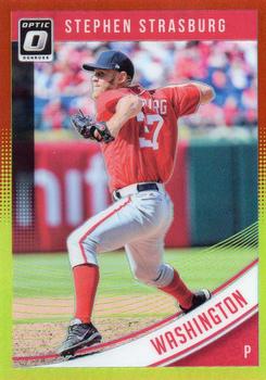 2018 Donruss Optic - Red and Yellow #163 Stephen Strasburg Front