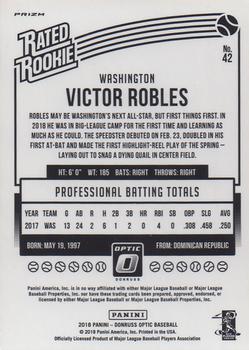 2018 Donruss Optic - Shock #42 Victor Robles Back
