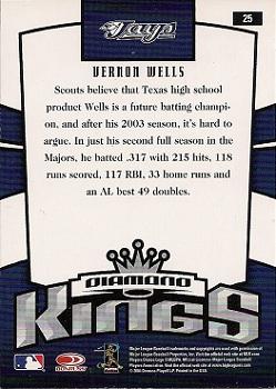 2005 Donruss #25 Vernon Wells Back
