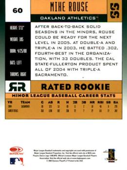 2005 Donruss #60 Mike Rouse Back