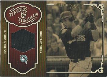 2005 Donruss - Timber and Threads Jersey #TT-31 Miguel Cabrera Front