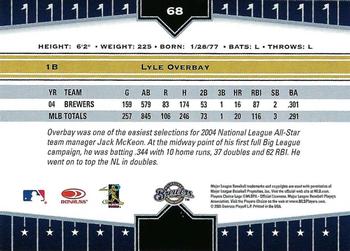 2005 Donruss Champions - Impressions #68 Lyle Overbay Back