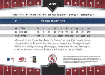 2005 Donruss Champions - Impressions #432 Pedro Martinez Sox Back