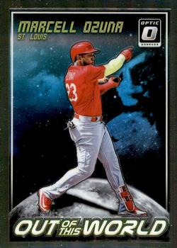 2018 Donruss Optic - Out of This World #OW11 Marcell Ozuna Front