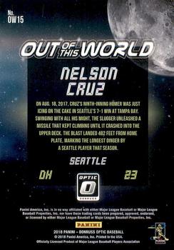 2018 Donruss Optic - Out of This World #OW15 Nelson Cruz Back