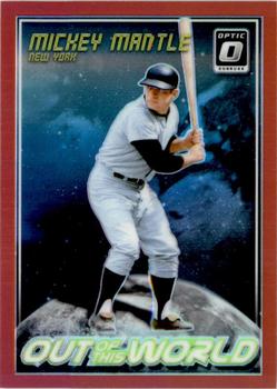 2018 Donruss Optic - Out of This World Red #OW7 Mickey Mantle Front