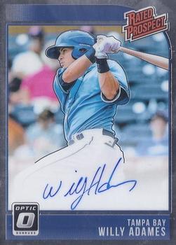 2018 Donruss Optic - Rated Prospect Signatures #RPS-WA Willy Adames Front