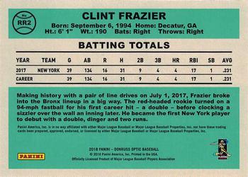 2018 Donruss Optic - Rated Rookie Retro 1984 #RR2 Clint Frazier Back