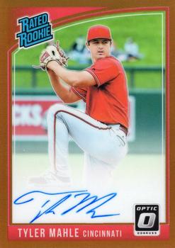 2018 Donruss Optic - Rated Rookies Signatures #RRS-TM Tyler Mahle Front