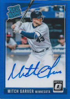 2018 Donruss Optic - Rated Rookies Signatures Blue #RRS-MG Mitch Garver Front