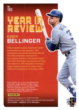 2018 Donruss Optic - Year in Review #YR3 Cody Bellinger Back