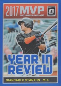 2018 Donruss Optic - Year in Review Blue #YR2 Giancarlo Stanton Front