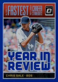 2018 Donruss Optic - Year in Review Blue #YR11 Chris Sale Front