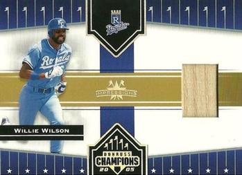 2005 Donruss Champions - Impressions Material #158 Willie Wilson Front