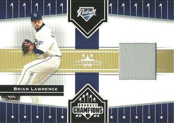 2005 Donruss Champions - Impressions Material #33 Brian Lawrence Front
