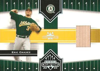2005 Donruss Champions - Impressions Material #57 Eric Chavez Front