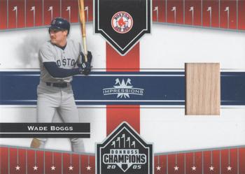 2005 Donruss Champions - Impressions Material #88 Wade Boggs Front