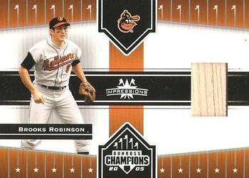 2005 Donruss Champions - Impressions Material #93 Brooks Robinson Front