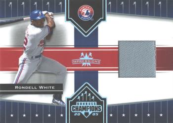 2005 Donruss Champions - Impressions Material #117 Rondell White Front