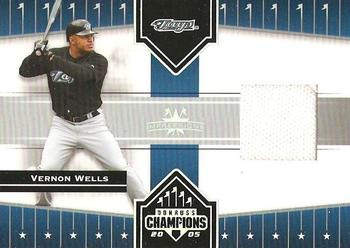 2005 Donruss Champions - Impressions Material #126 Vernon Wells Front