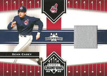 2005 Donruss Champions - Impressions Material #134 Sean Casey Front