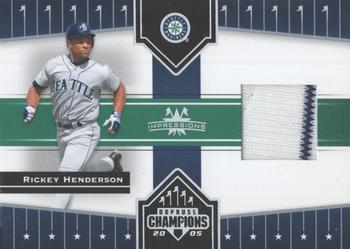 2005 Donruss Champions - Impressions Material #148 Rickey Henderson Front