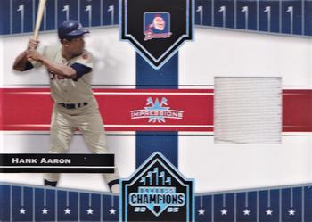 2005 Donruss Champions - Impressions Material #244 Hank Aaron Front