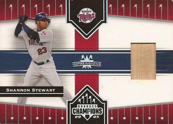 2005 Donruss Champions - Impressions Material #290 Shannon Stewart Front