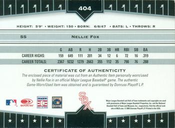 2005 Donruss Champions - Impressions Material #404 Nellie Fox Back