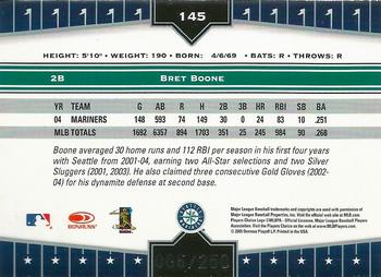 2005 Donruss Champions - Impressions Red #145 Bret Boone Back