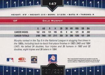 2005 Donruss Champions - Impressions Red #147 Dale Murphy Back