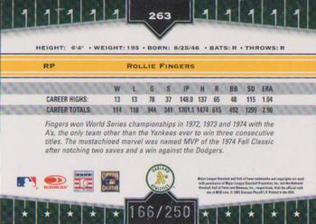 2005 Donruss Champions - Impressions Red #263 Rollie Fingers Back
