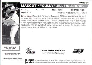 2006 Choice Newport Gulls #27 Gully Back