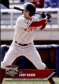 2011 Choice Wisconsin Timber Rattlers #08 Cody Hawn Front