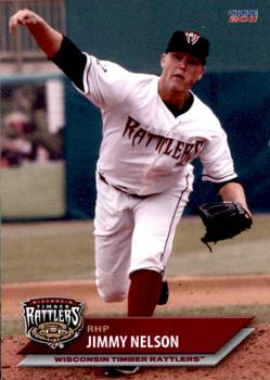2011 Choice Wisconsin Timber Rattlers #18 Jimmy Nelson Front