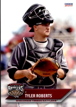 2011 Choice Wisconsin Timber Rattlers #20 Tyler Roberts Front