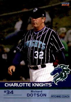 2013 Choice Charlotte Knights #6 Richard Dotson Front