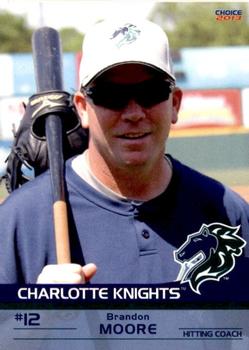 2013 Choice Charlotte Knights #15 Brandon Moore Front